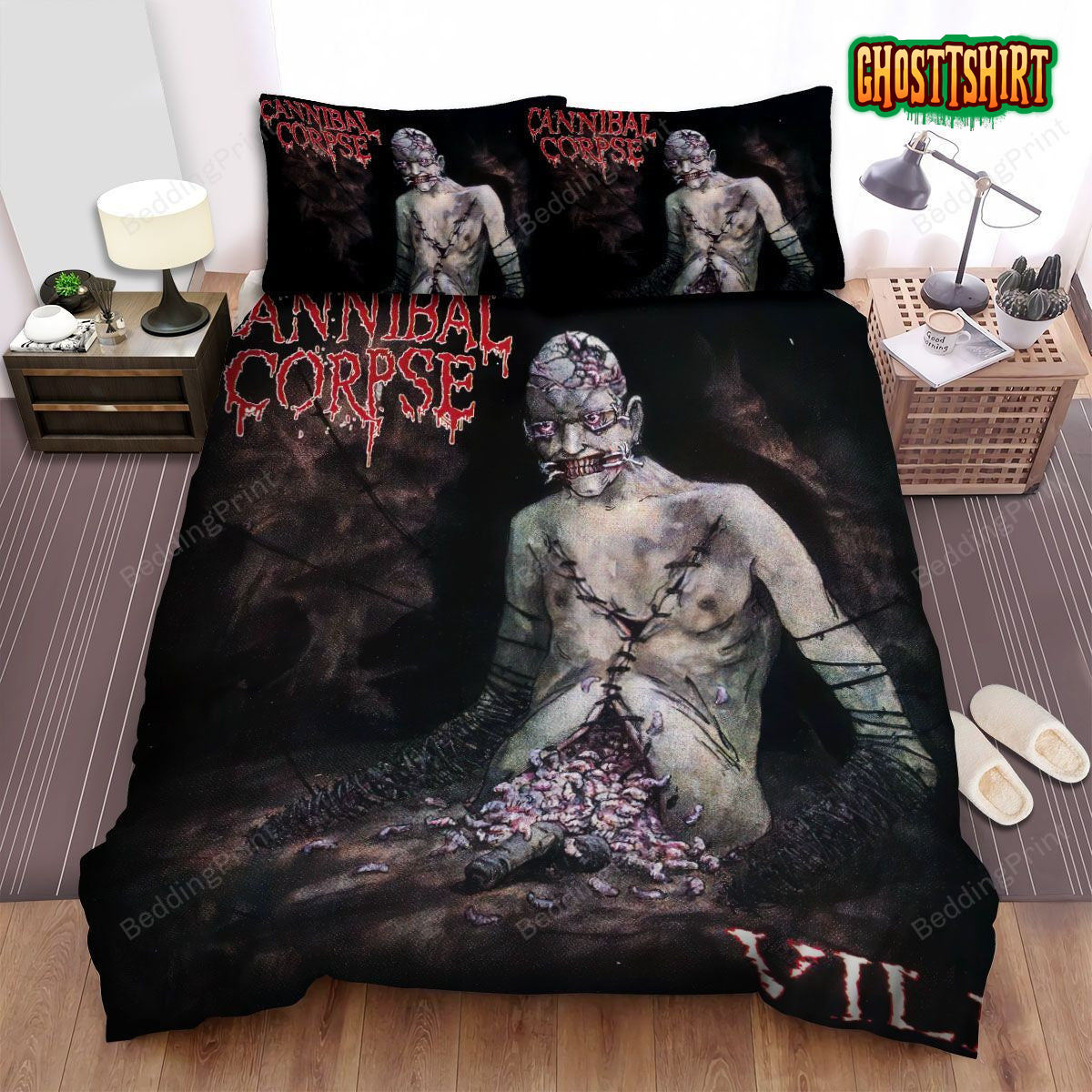 Cannibal Corpse Vile Album Art Cover Bed Sheets Duvet Cover Bedding Set