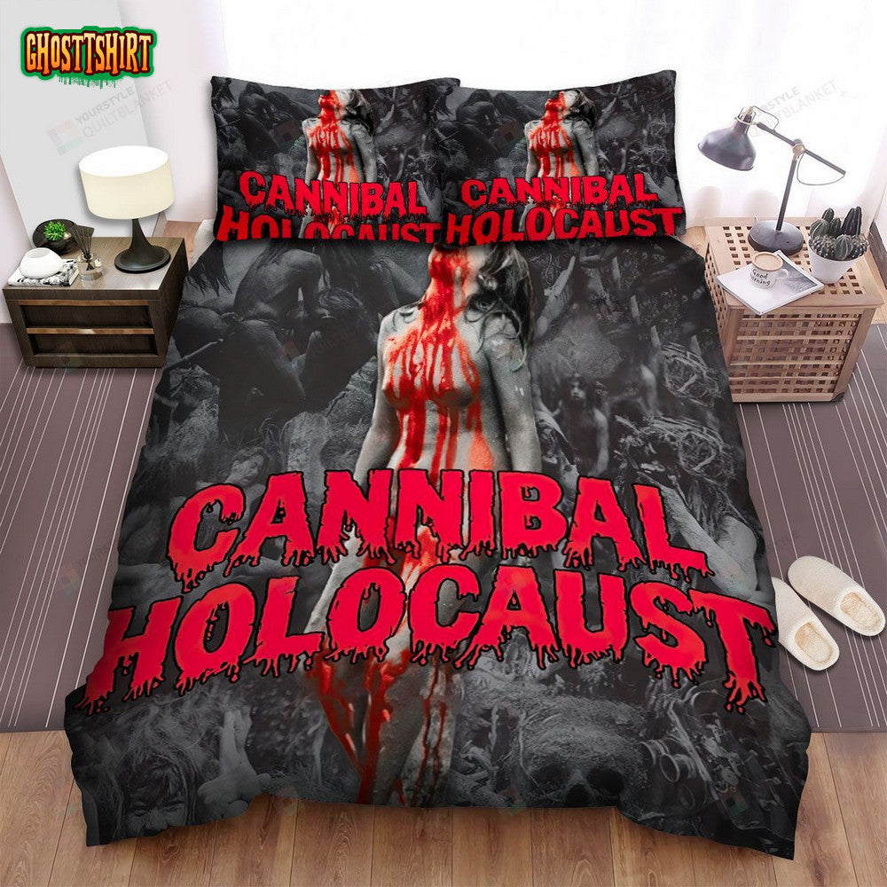 Cannibal Holocaust (1980) Movie Poster Bed Sheets Spread Comforter Duvet Cover Bedding Set