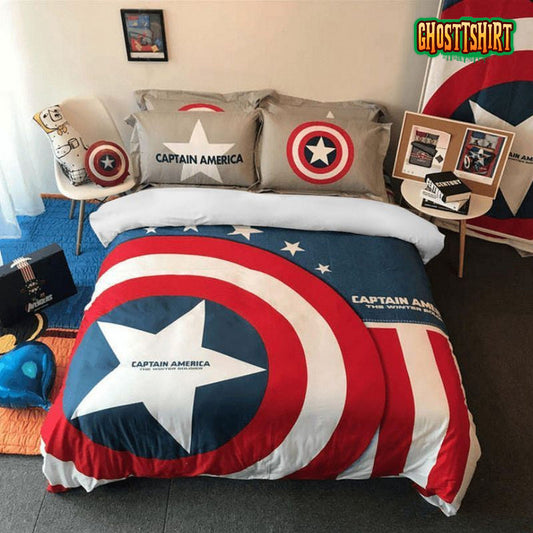 Captain America Luxury Bedding Set