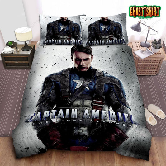 Captain America The First Avenger Bed Sheets Duvet Cover Bedding Set