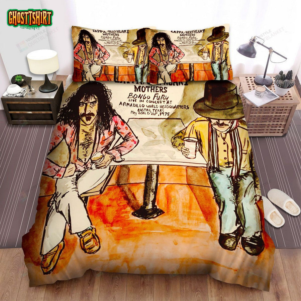 Captain Beefheart Music Poster Album Bed Sheets Spread Comforter Duvet Cover Bedding Set