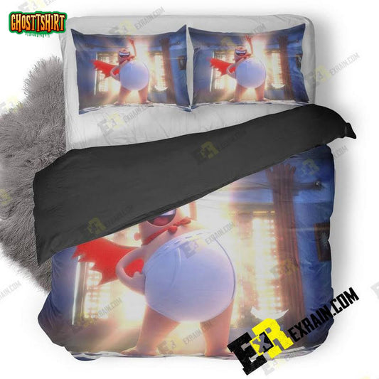 Captain Underpants Animated Movie Ap 3D Customized Duvet Cover Bedding Set
