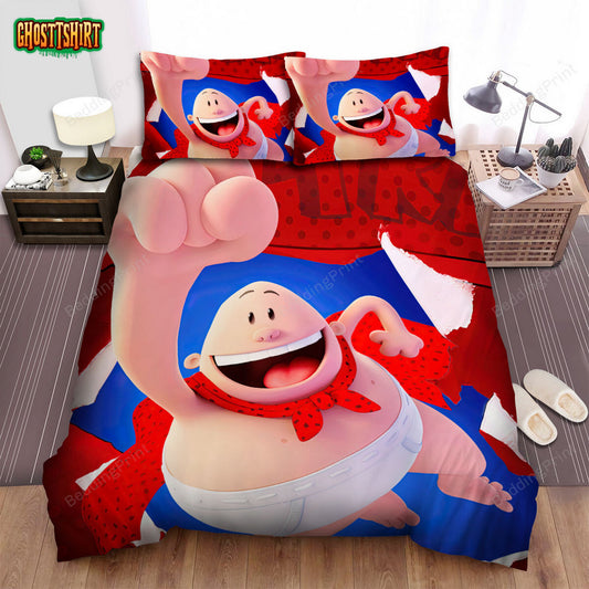 Captain Underpants The First Epic Movie Poster Bed Sheets Spread Duvet Cover Bedding Set