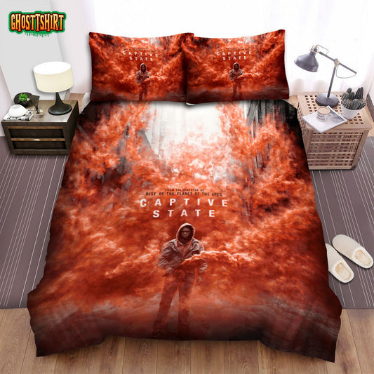 Captive State (2019) Movie Poster Ver 2 Bed Sheets Spread Comforter Duvet Cover Bedding Set