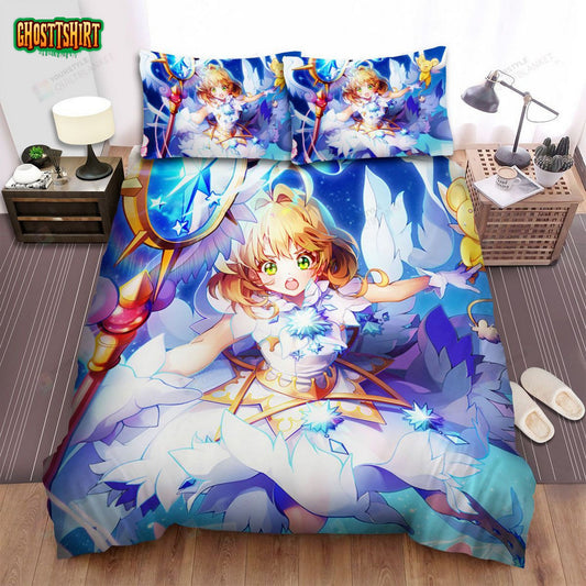 Cardcaptor Sakura Anime Manga Bed Sheets Spread Comforter Duvet Cover Bedding Set