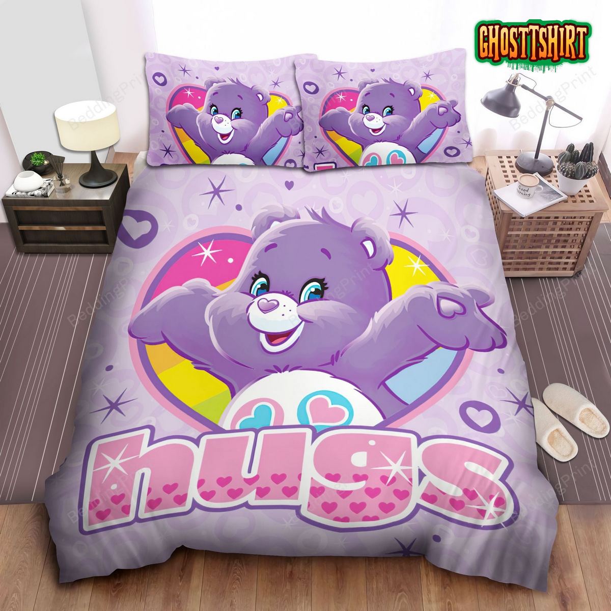 Care Bear Lollipop Share Bear Bed Sheets Duvet Cover Bedding Set