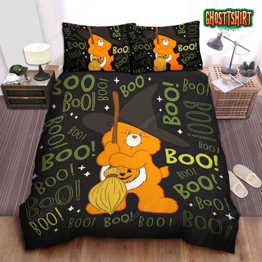 Care Bears Halloween Trick-Or-Sweet Bear Bed Sheets Duvet Cover Bedding Set