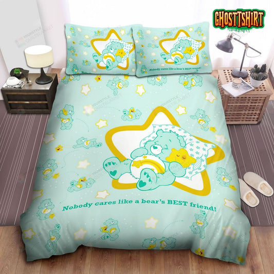 Care Bears Sleeping Wish Bear Bed Sheets Duvet Cover Bedding Set