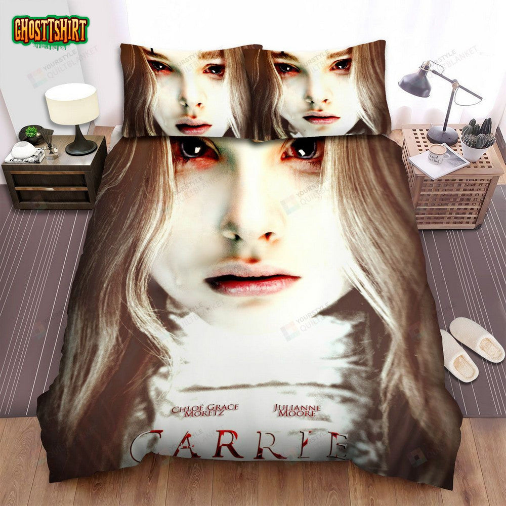 Carrie (2013) Movie Poster Artwork Bed Sheets Spread Comforter Duvet Cover Bedding Set