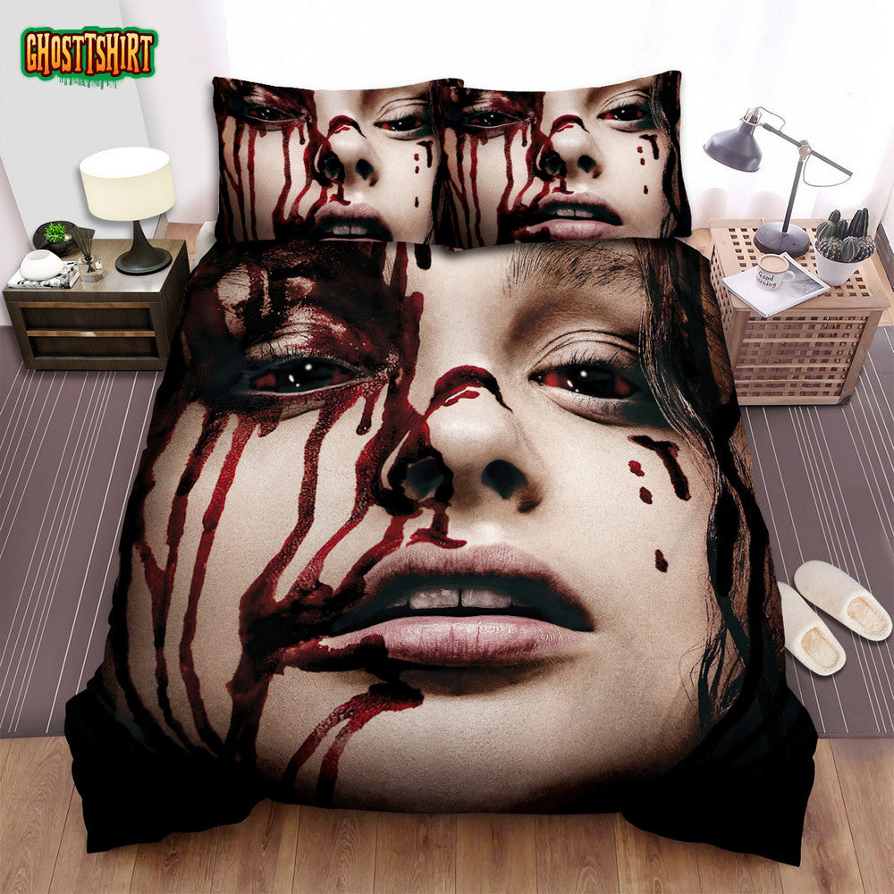 Carrie (2013) Movie Poster Theme Bed Sheets Spread Comforter Duvet Cover Bedding Set