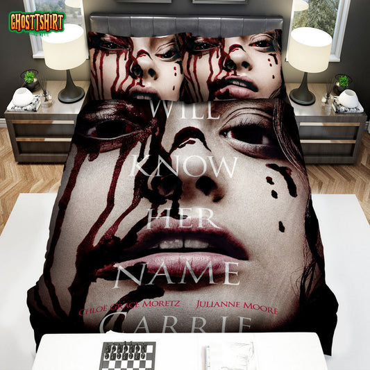 Carrie (2013) Movie Poster Ver 3 Bed Sheets Spread Comforter Duvet Cover Bedding Set