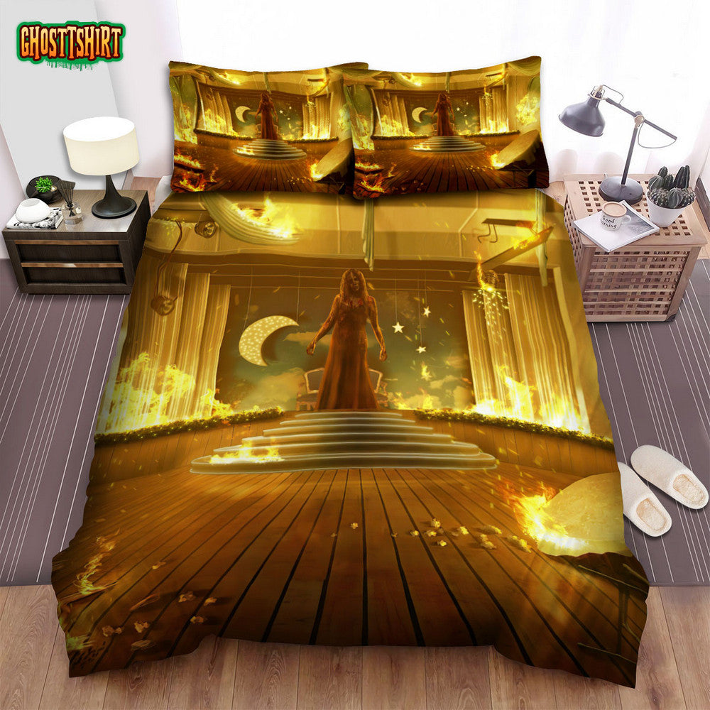 Carrie (2013) Movie Scene Bed Sheets Spread Comforter Duvet Cover Bedding Set