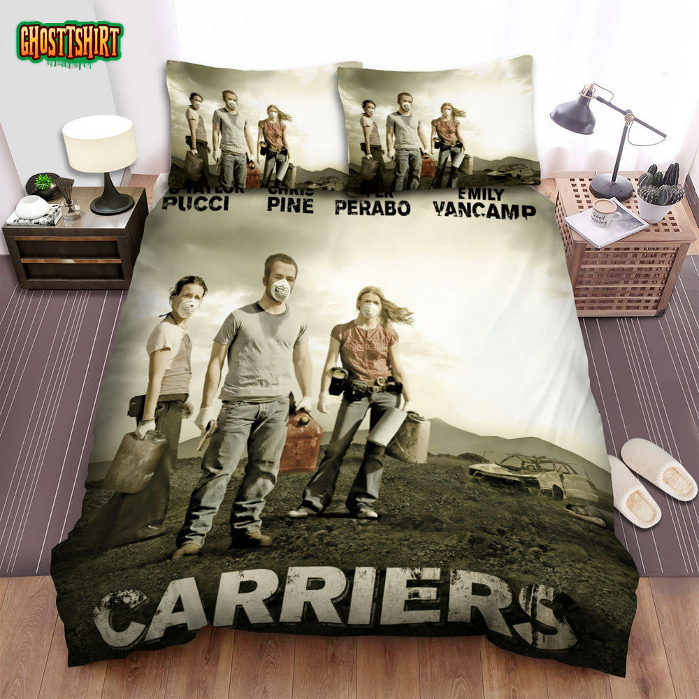 Carriers Movie Poster 2 Bed Sheets Spread Comforter Duvet Cover Bedding Set