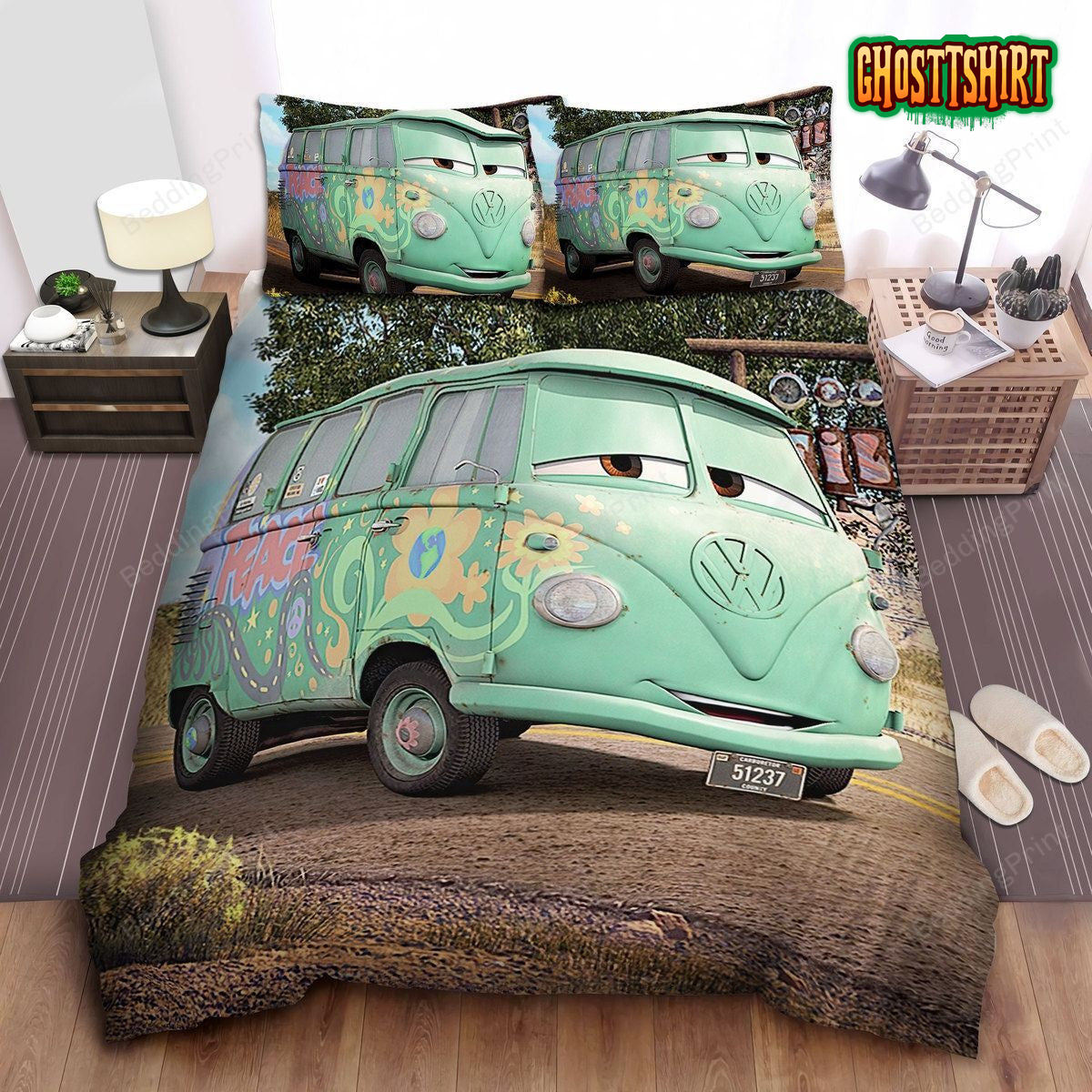 Cars Fillmore Bed Sheets Duvet Cover Bedding Set