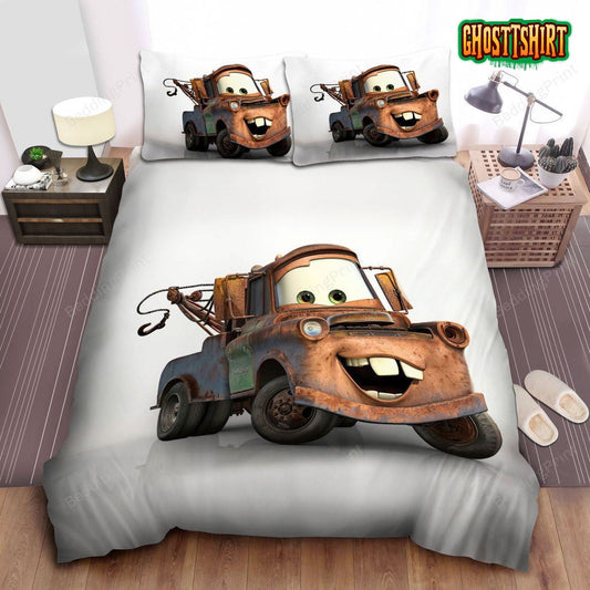 Cars, Funny Mater Bed Sheets Duvet Cover Bedding Set