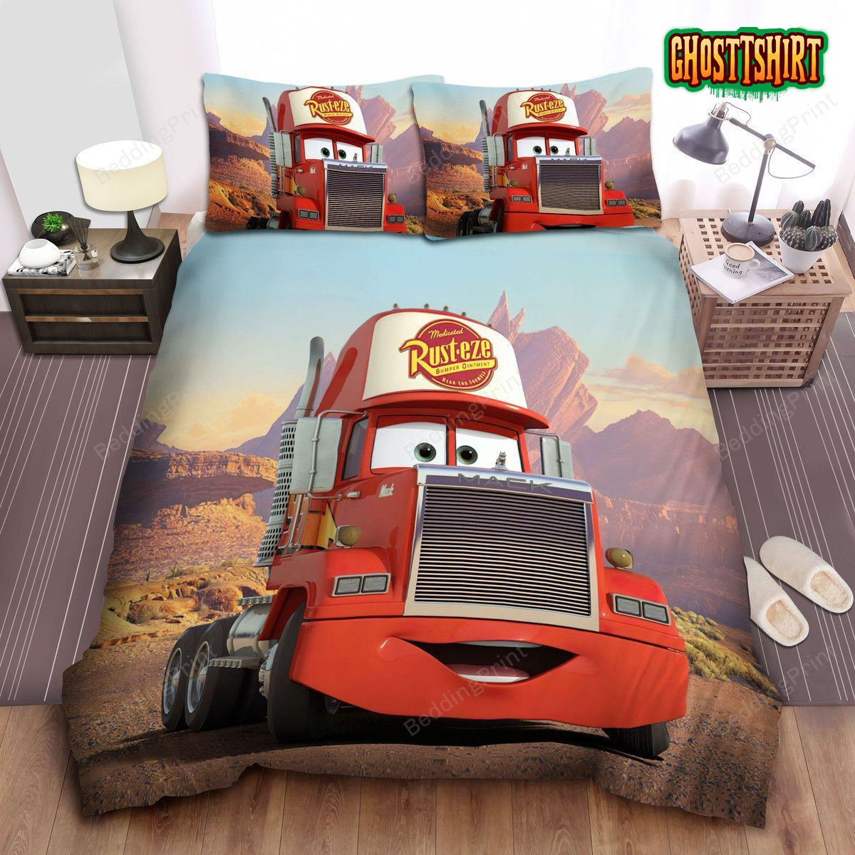 Cars, Mack Bed Sheets Duvet Cover Bedding Set
