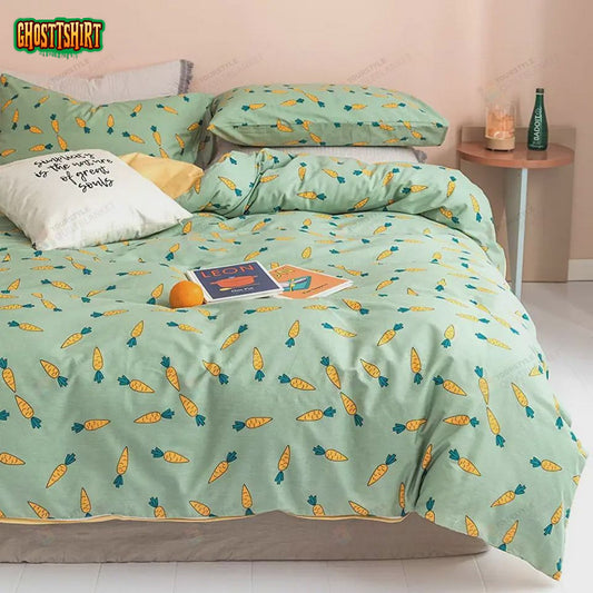 Cartoon Carrot Fruit Bedding Set