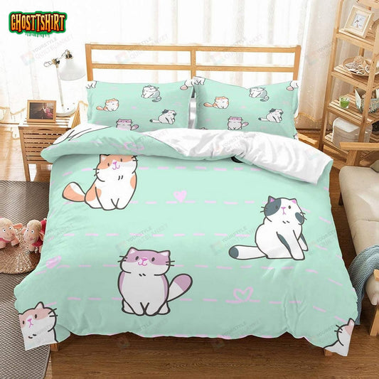 Cartoon Cats Bedding Set