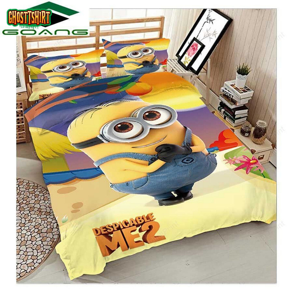 Cartoon-Minions-Luxury-Bedding-Set-V2 (Duvet Cover & Pillow Cases)