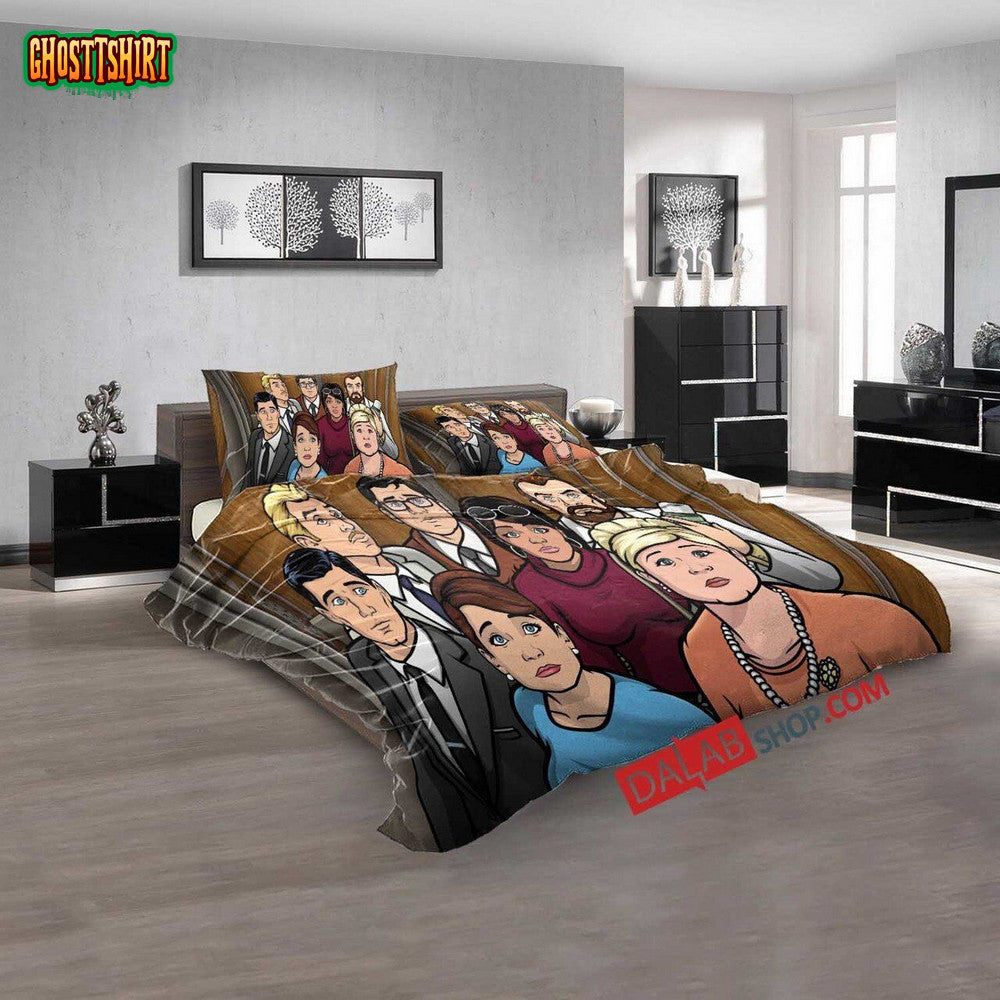 Cartoon Movies Archer N 3D Duvet Cover Bedroom Sets Bedding Set
