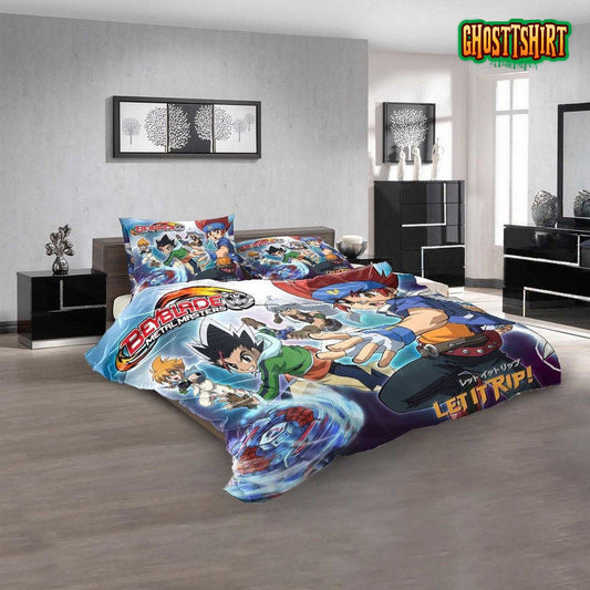 Cartoon Movies Beyblade 3D Duvet Cover Bedding Set