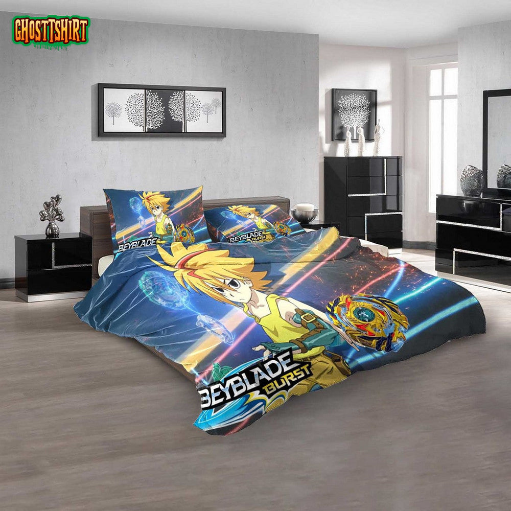 Cartoon Movies Beyblade 3D Printed Bedding Set