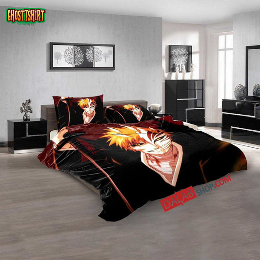 Cartoon Movies Bleach V 3D Duvet Cover Bedroom Sets Bedding Set