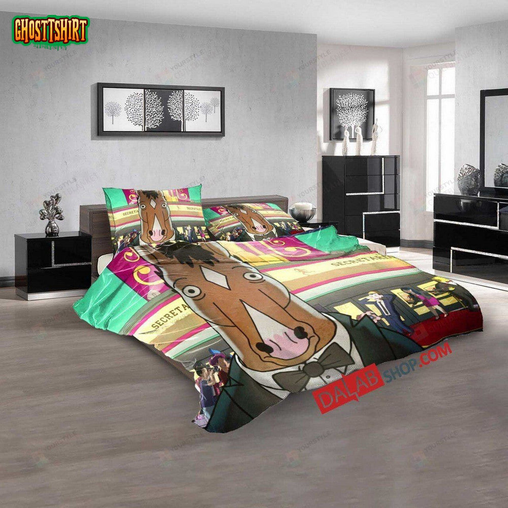 Cartoon Movies Bojack Horseman V 3D Customized Duvet Cover Bedroom Sets Bedding Set