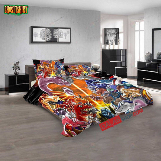 Cartoon Movies Dinosaucers 3D Duvet Cover Bedding Set