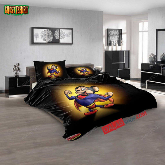 Cartoon Movies Mighty Mouse N 3D Duvet Cover Bedroom Sets Bedding Set
