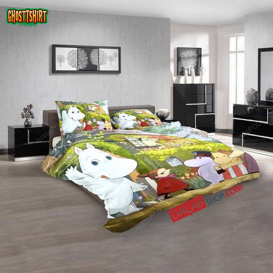 Cartoon Movies Moominvalley V 3D Duvet Cover Bedroom Sets Bedding Set