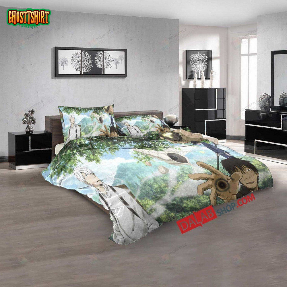 Cartoon Movies Mushishi N 3D Duvet Cover Bedroom Sets Bedding Set