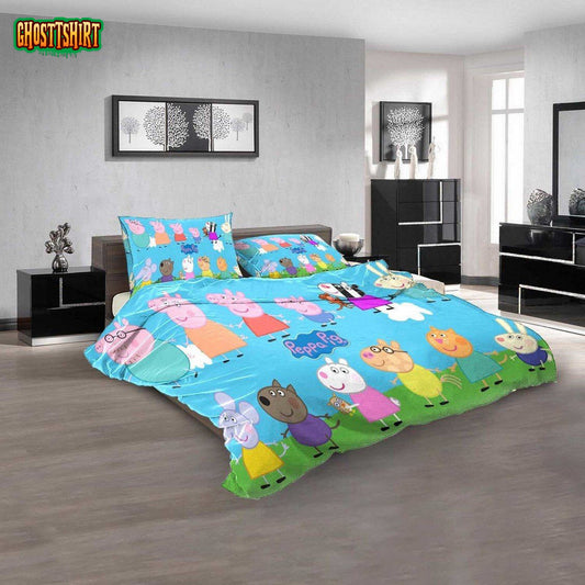 Cartoon Movies Peppa Pig N 3D Duvet Cover Bedding Set