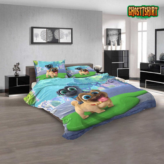 Cartoon Movies Puppy Dog Pals 3D Printed Bedding Set