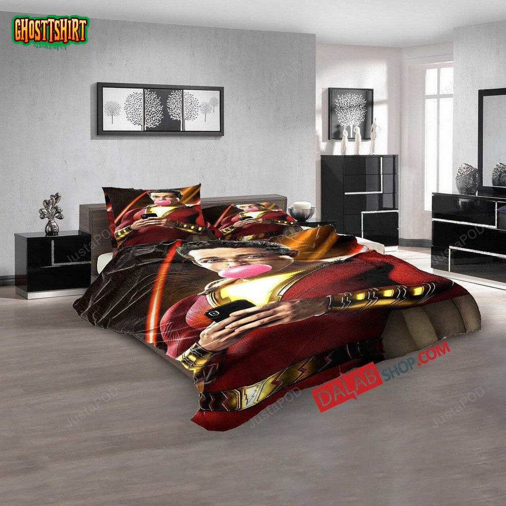 Cartoon Movies Shazam! D 3D Duvet Cover Bedroom Sets Bedding Set