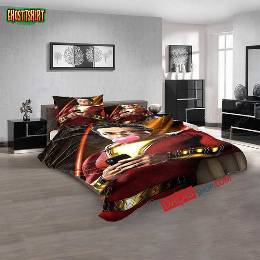 Cartoon Movies Shazam! D 3D Duvet Cover Bedroom Sets Bedding Set