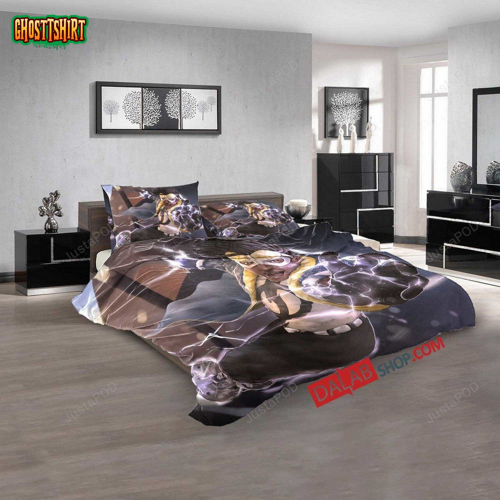 Cartoon Movies Static Shock V 3D Duvet Cover Bedroom Sets Bedding Set