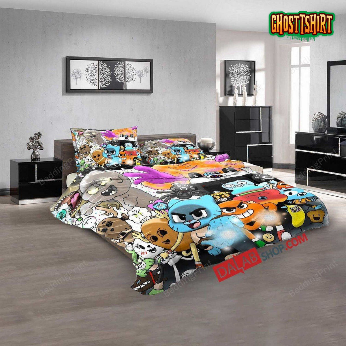 Cartoon Movies The Amazing World Gumball V 3D Duvet Cover Bedding Set