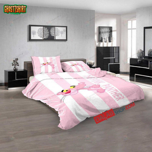 Cartoon Movies The Pink Panther Show D 3D Duvet Cover Bedroom Sets Bedding Set
