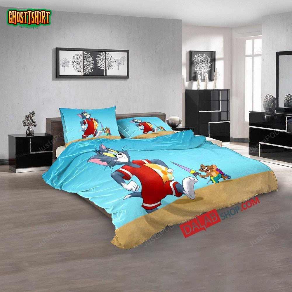Cartoon Movies Tom And Jerry Tales V 3D Duvet Cover Bedroom Sets Bedding Set