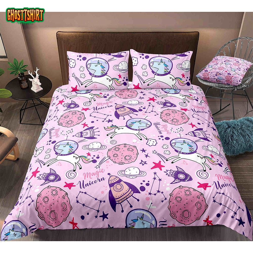 Cartoon Pattern Unicron Bedding Set