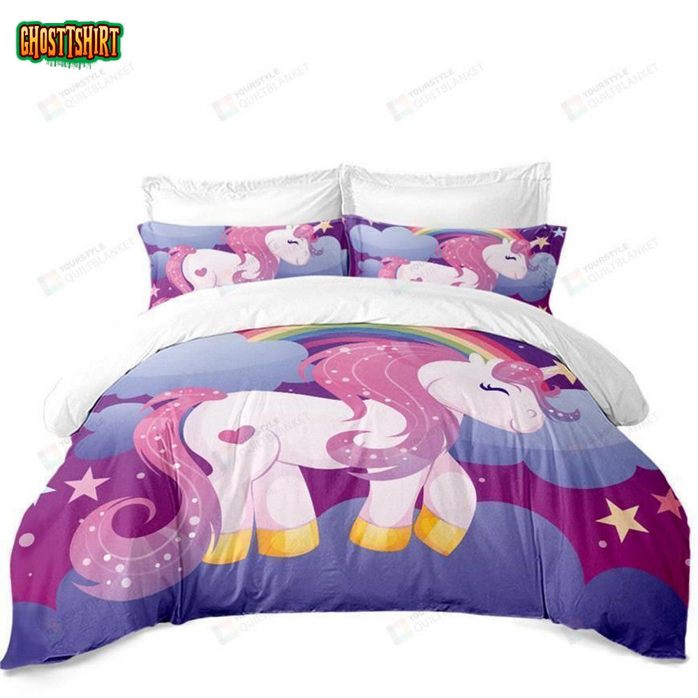 Cartoon Pony Bed Sheets Duvet Cover Bedding Set