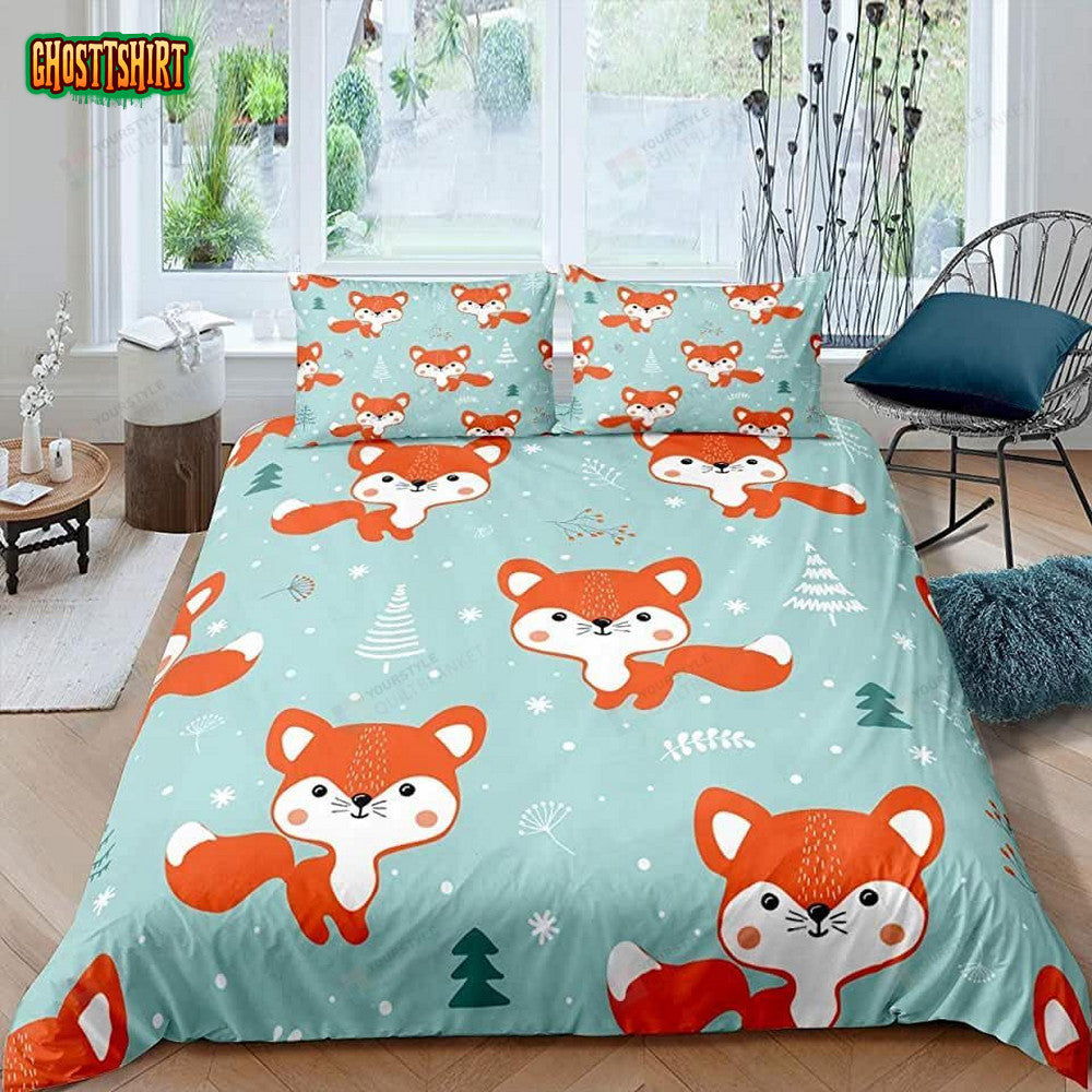 Cartoon Squirrel Cute Bed Sheets Duvet Cover Bedding Set