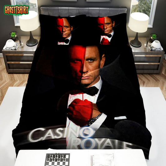 Casino Royale (2006) James Bond Poster Ver 1 Bed Sheets Spread Comforter Duvet Cover Bedding Set