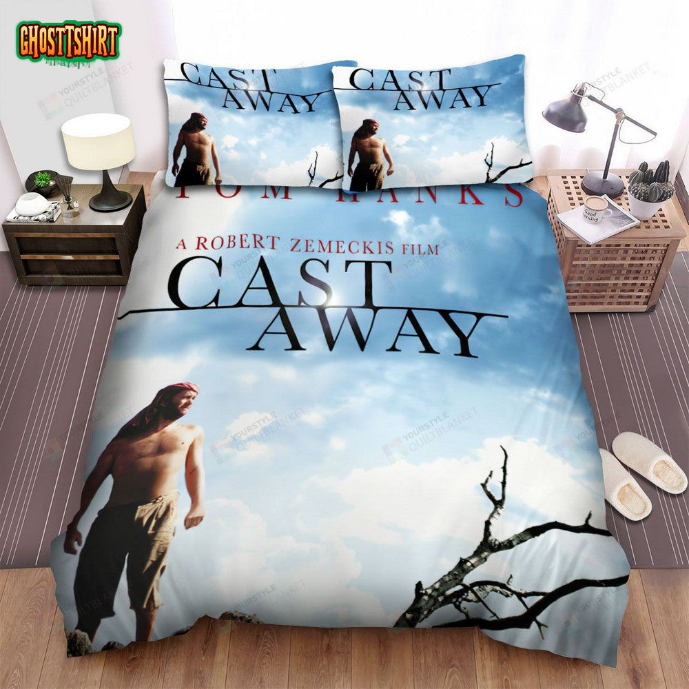 Cast Away Movie Poster 2 Bed Sheets Spread Comforter Duvet Cover Bedding Set