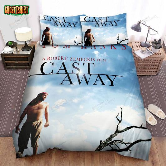 Cast Away Movie Poster 2 Bed Sheets Spread Comforter Duvet Cover Bedding Set