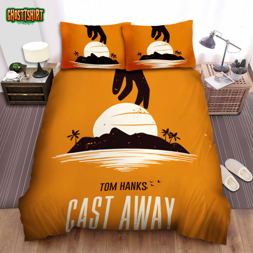 Cast Away Movie Poster Art Bed Sheets Spread Comforter Duvet Cover Bedding Set