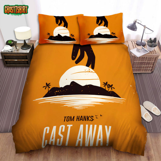 Cast Away Movie Poster Art Bed Sheets Spread Comforter Duvet Cover Bedding Set