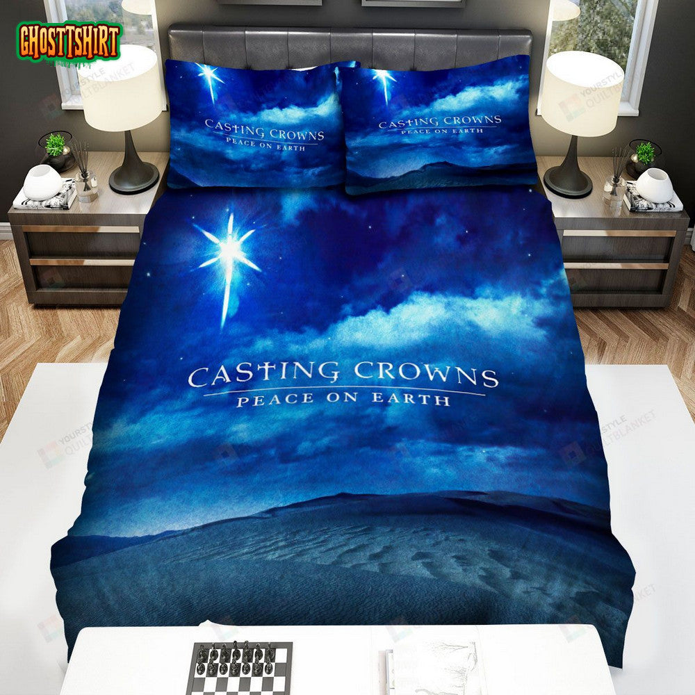 Casting Crowns Peace On Earth Album Cover Bed Sheets Spread Comforter Duvet Cover Bedding Set