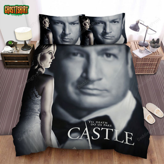 Castle (2009–2016) Til Death Do Us Part Movie Poster Bed Sheets Duvet Cover Bedding Set
